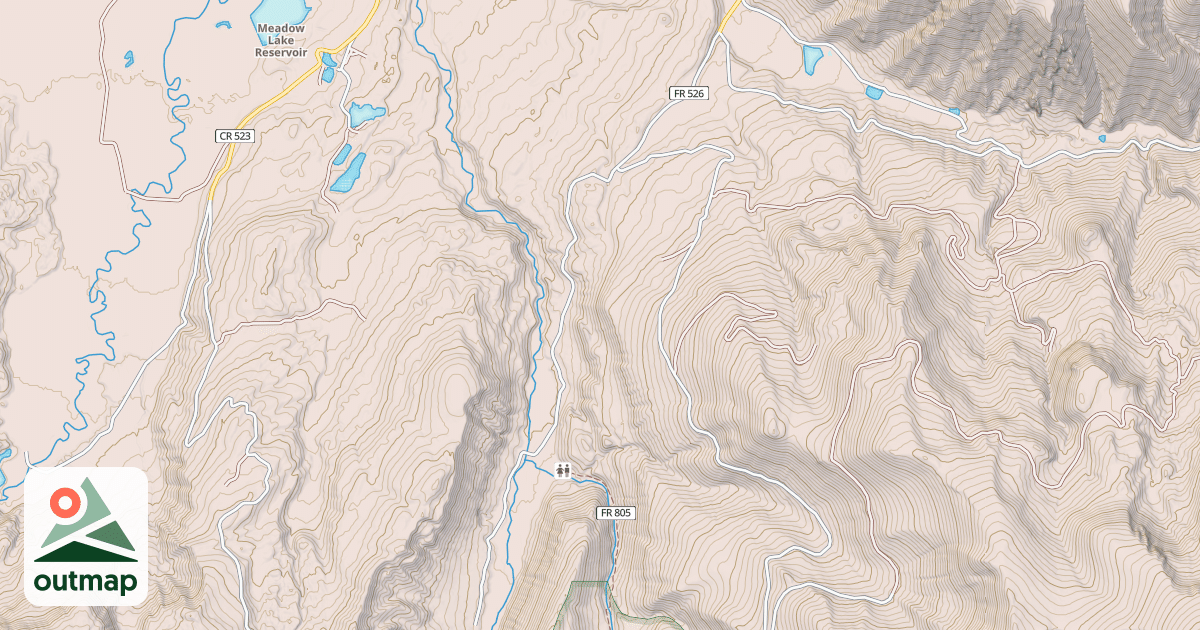 Map of RED MTN CR