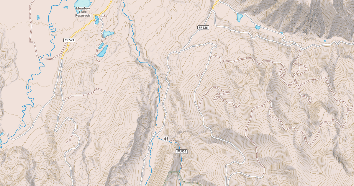 Map preview of RED MTN CR