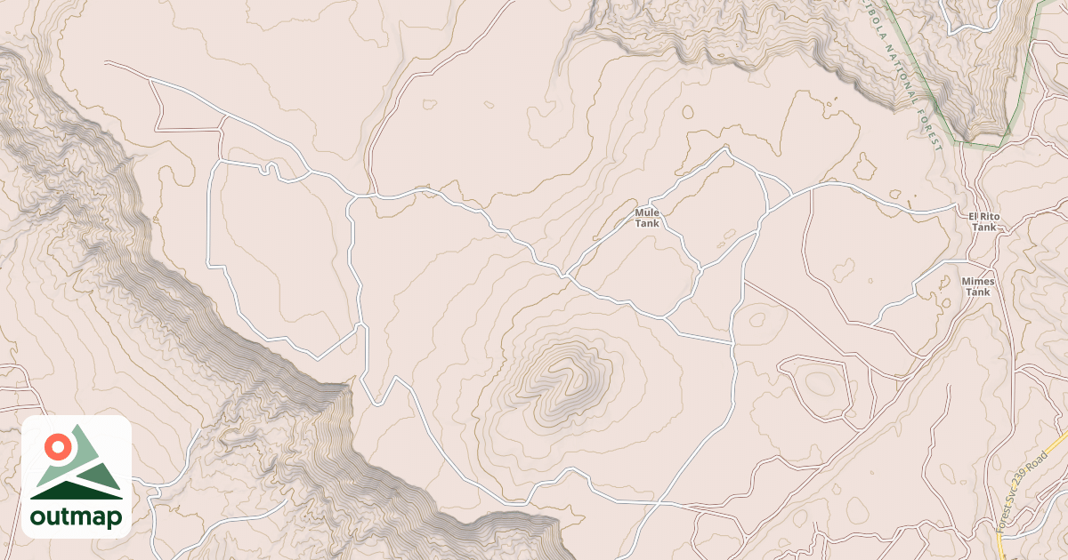 Map of LA JARA MESA