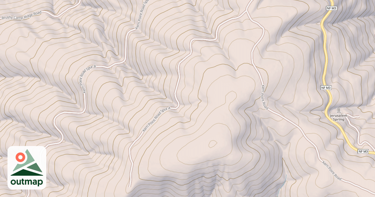 Map of KERN POINT SPUR A