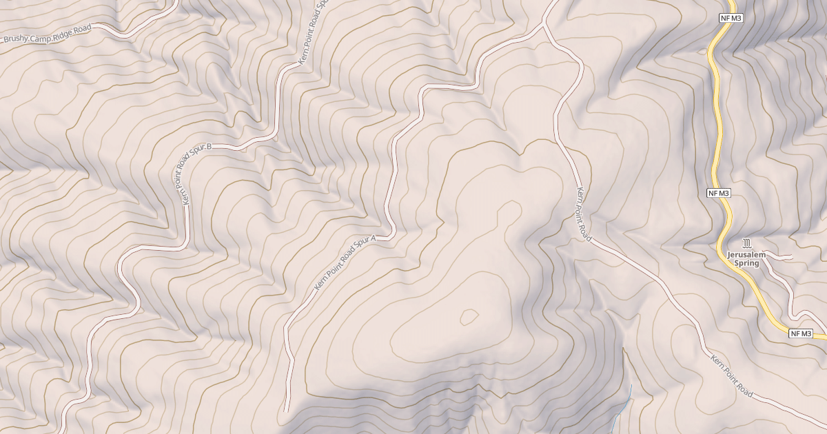 Map preview of KERN POINT SPUR A