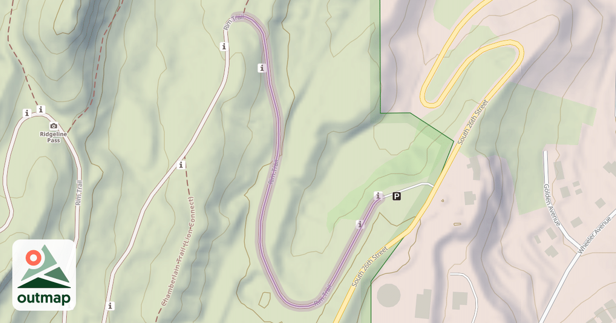 Map of Rim Trail