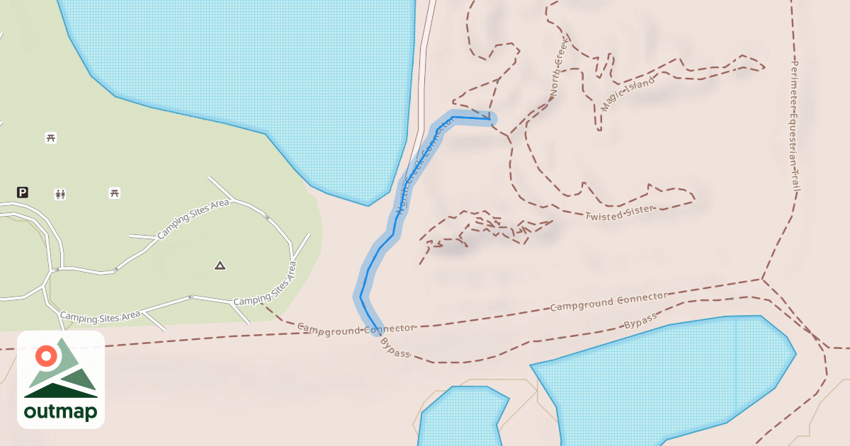 Map of North Creek Connector