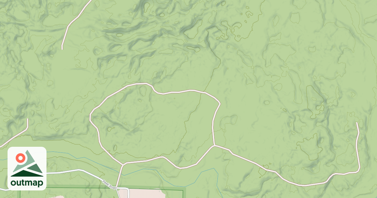 Map of BACKWOODS ROAD