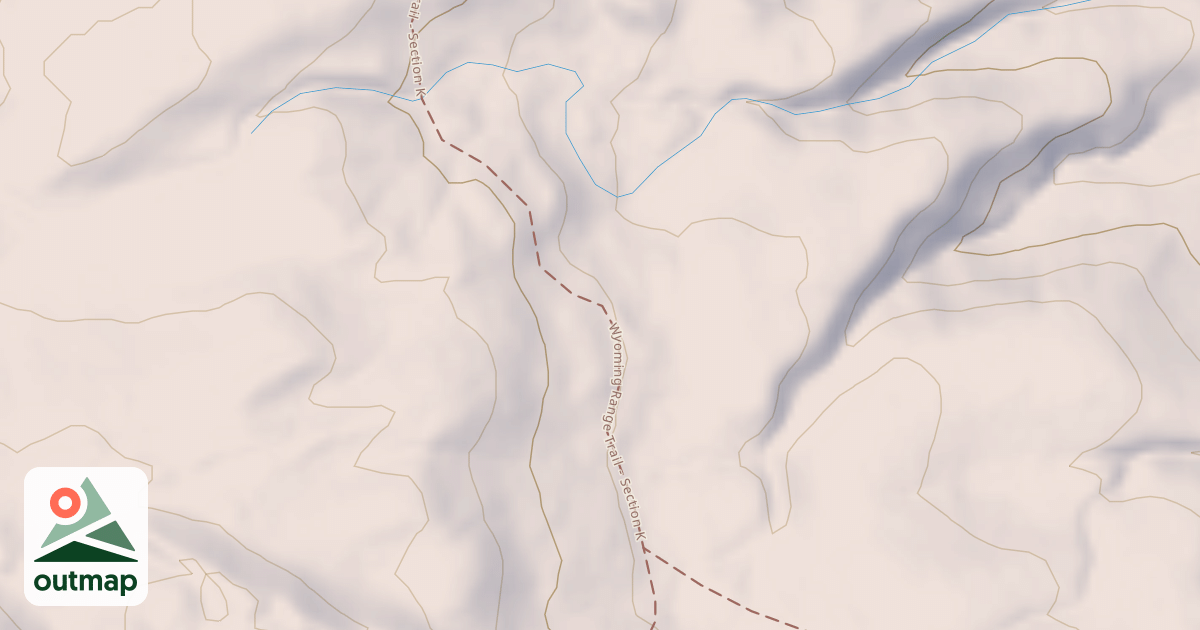 Map of Middle Piney North (H Trail)
