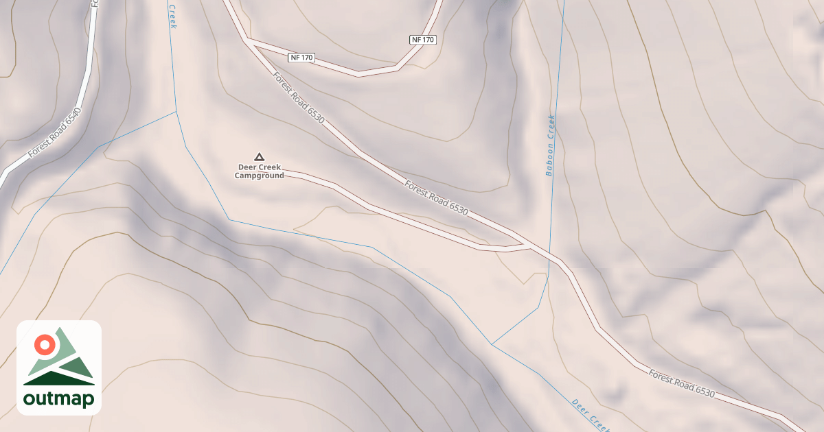 Map of DEER CR. CAMPGROUND