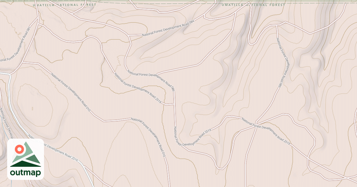 Map of USFS Motor Vehicle Use Map Roads {EBDF616E-661E-42EC-86E8-04026B121AAE}