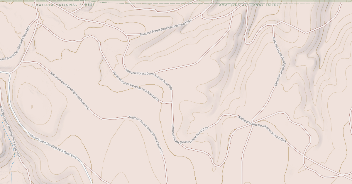 Map preview of USFS Motor Vehicle Use Map Roads {EBDF616E-661E-42EC-86E8-04026B121AAE}