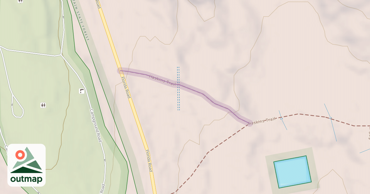 Map of Haskins Trail