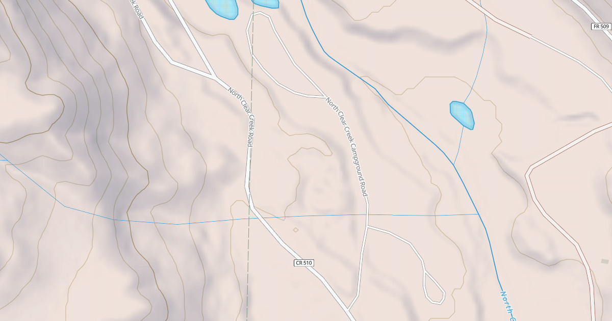 Map preview of NORTH CLEAR CR CG