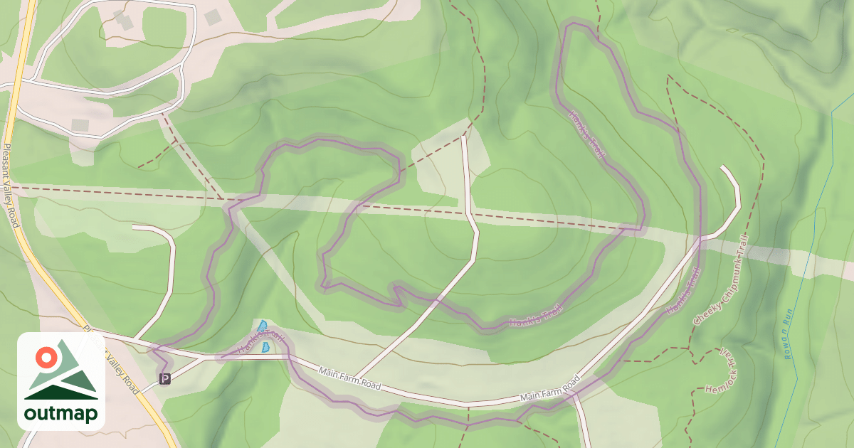 Map of Hank's Trail