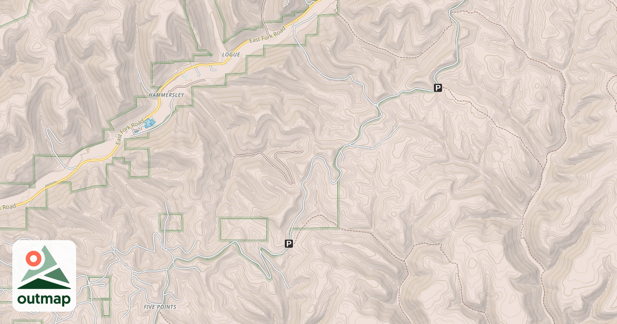 Map of Susquehannock State Forest Snowmobile Trails
