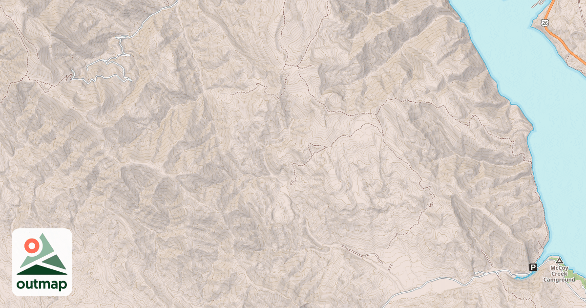 Map of BEAR CREEK-ELK JENSEN