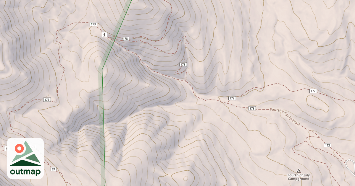 Map of FOURTH OF JULY