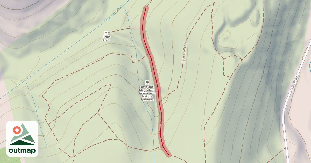 Map of Waterfall Trail
