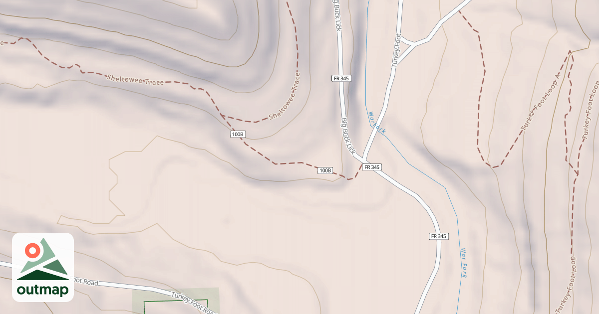 Map of USFS Motor Vehicle Use Map Trails 20608