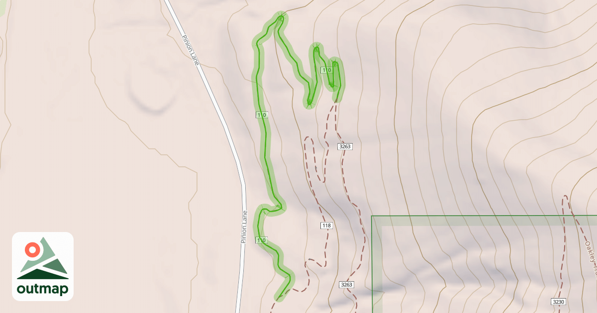Map of Lower Lariat Trail