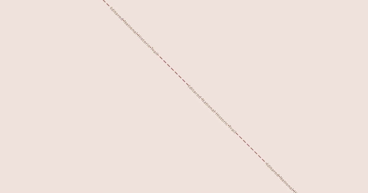 Map preview of Willow to Nome Winter Trail