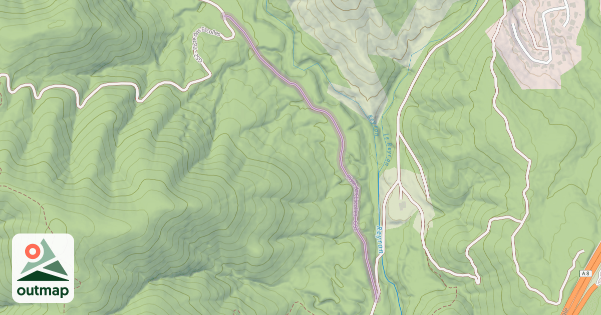 Map of Piste des Escolles - G52