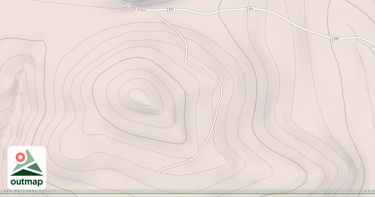Map of POWELL SPUR