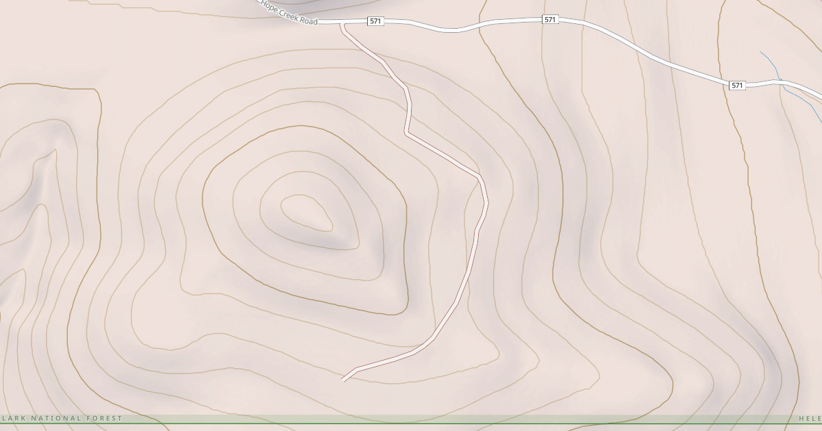 Map preview of POWELL SPUR