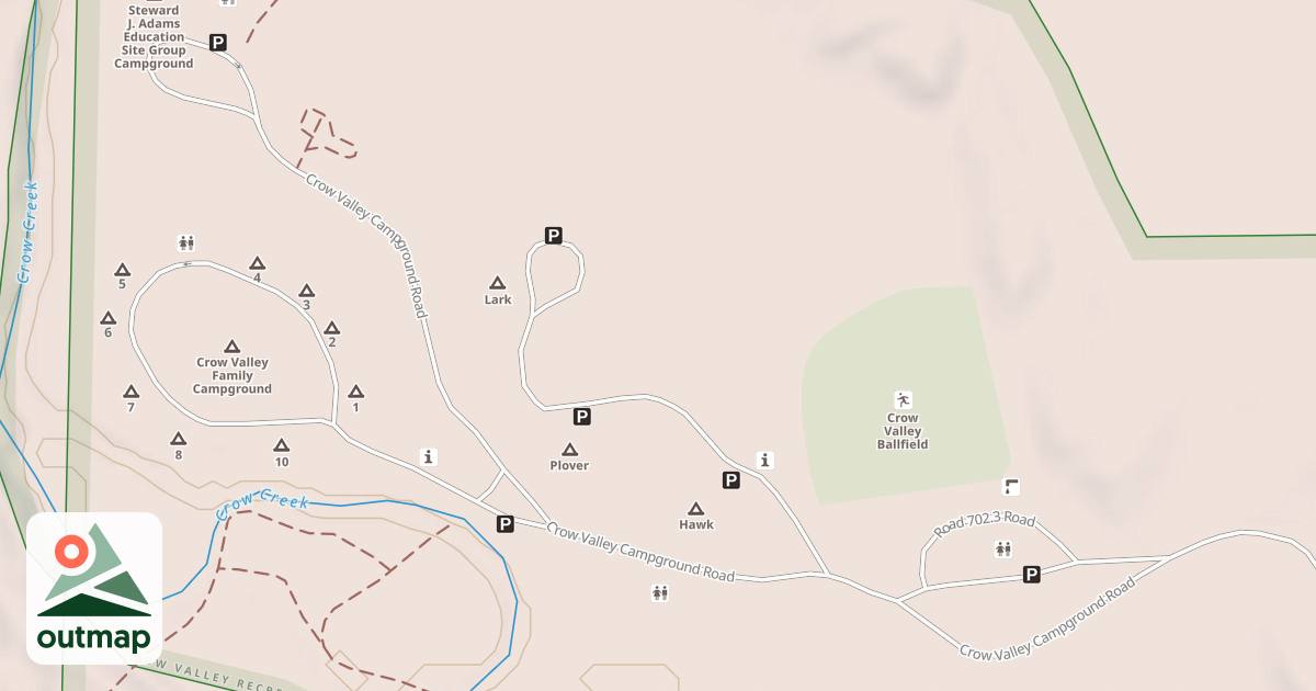 Map of ROAD 702