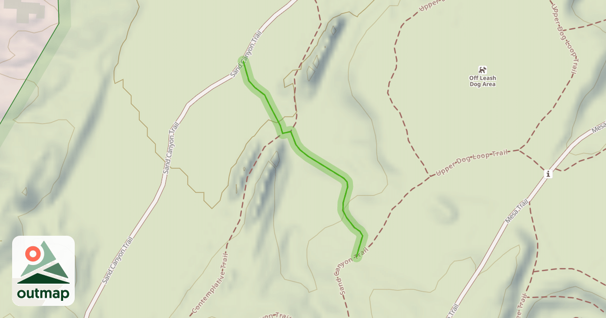 Map of Sand Canyon Access
