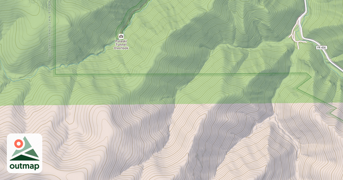 Map of Cranky Gulch