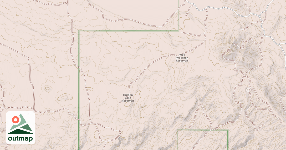 Map of HIDDEN RESERVOIR