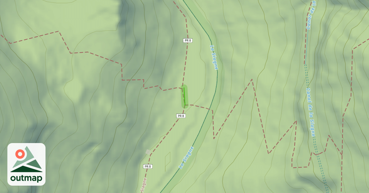 Map of Sentier de Siagne PR8