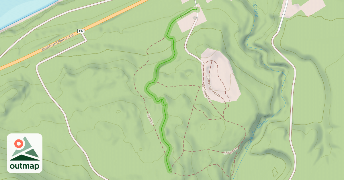 Map of Beaver