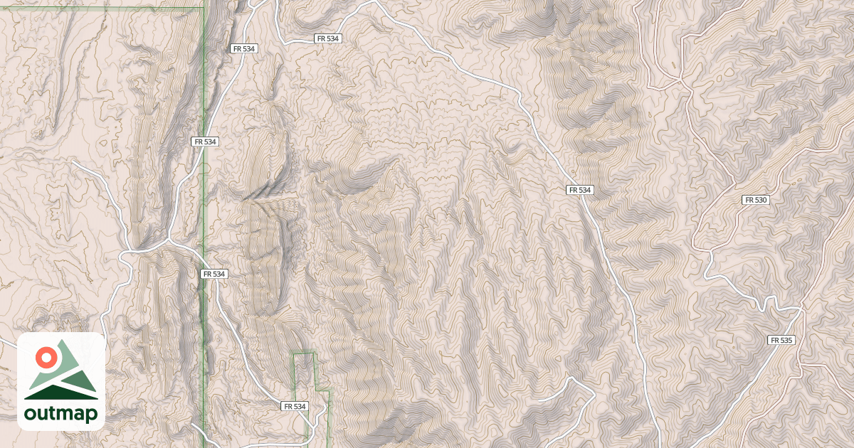 Map of USFS Motor Vehicle Use Map Roads {03B5EA41-5D0D-44AE-BCBE-0F941C27CD64}