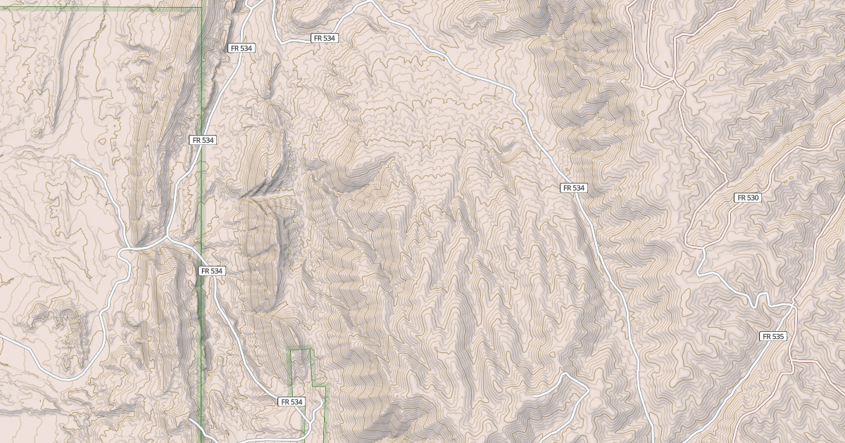 Map preview of USFS Motor Vehicle Use Map Roads {03B5EA41-5D0D-44AE-BCBE-0F941C27CD64}