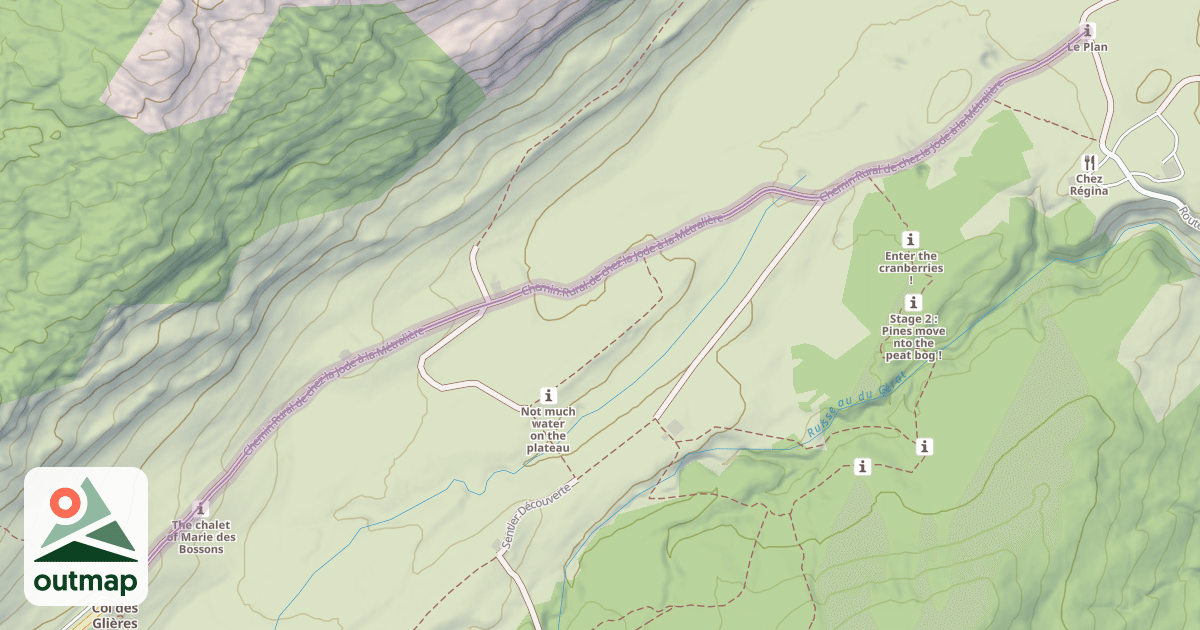 Map of Chemin Rural de chez la Jode à la Métralière