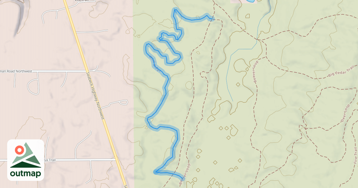 Map of Wolf Ridge