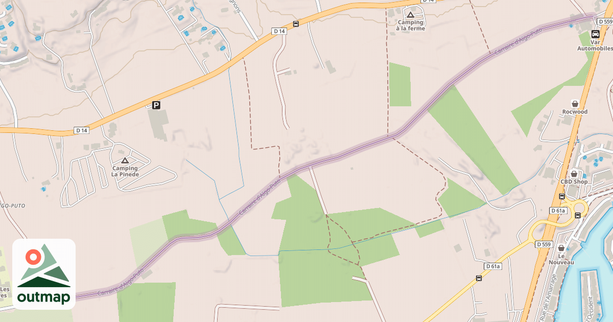 Map of Carraire d'Aïgo-Puto