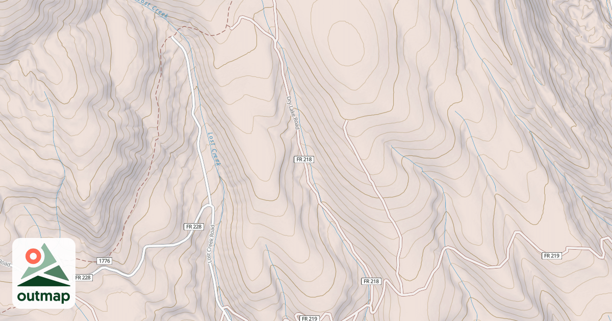 Map of DRY LAKE