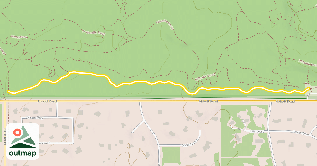 Map of Abbott Multi-use Trail