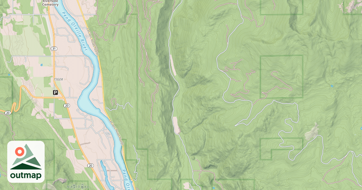 Map of DRY CANYON