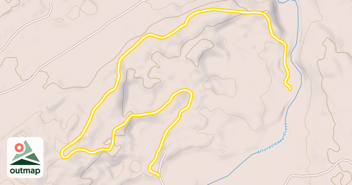 Map of North Cabin Creek