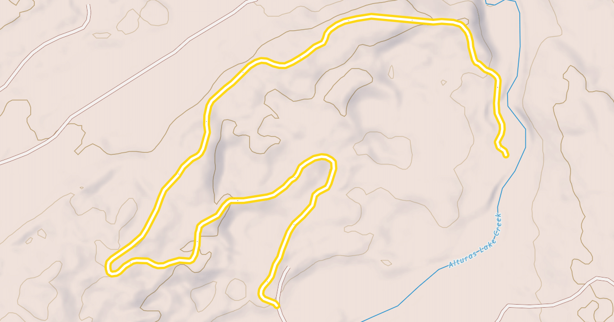Map preview of North Cabin Creek