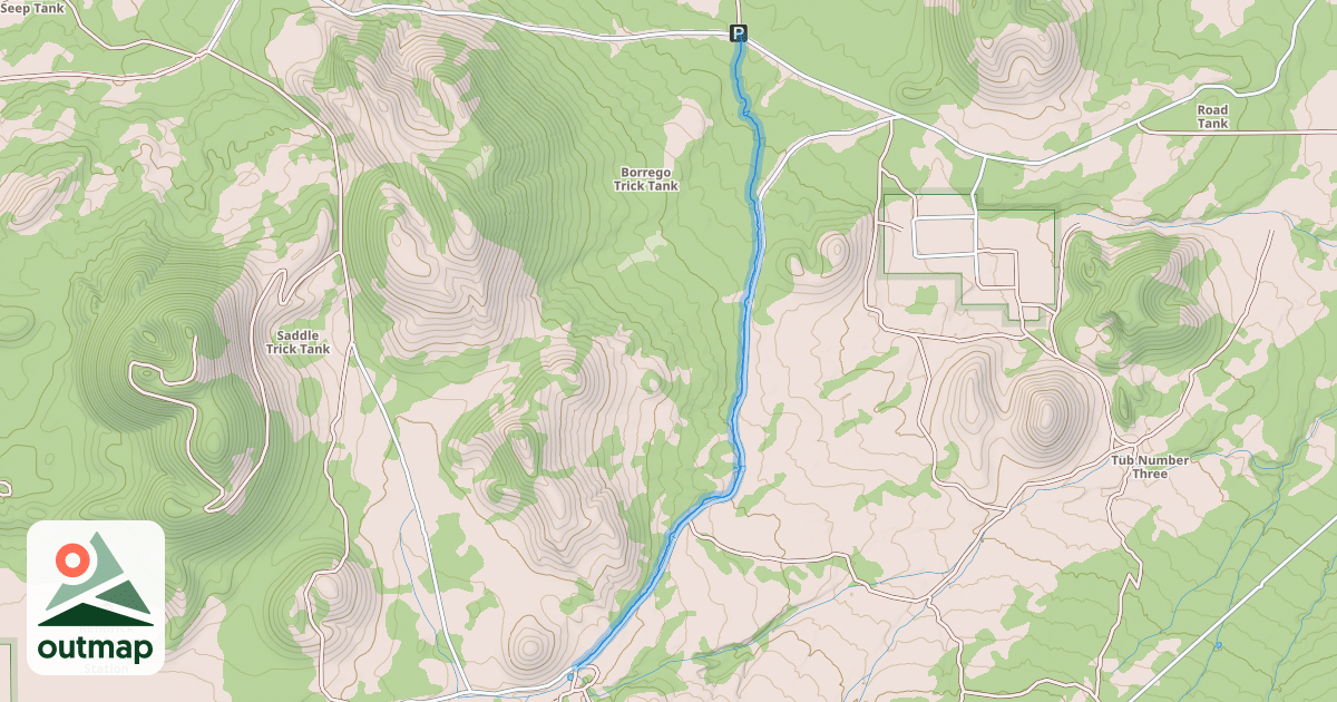 Map of Arizona Trail-Saddle Mountain