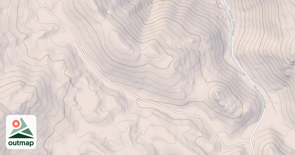 Map of HILLYARD DRAW
