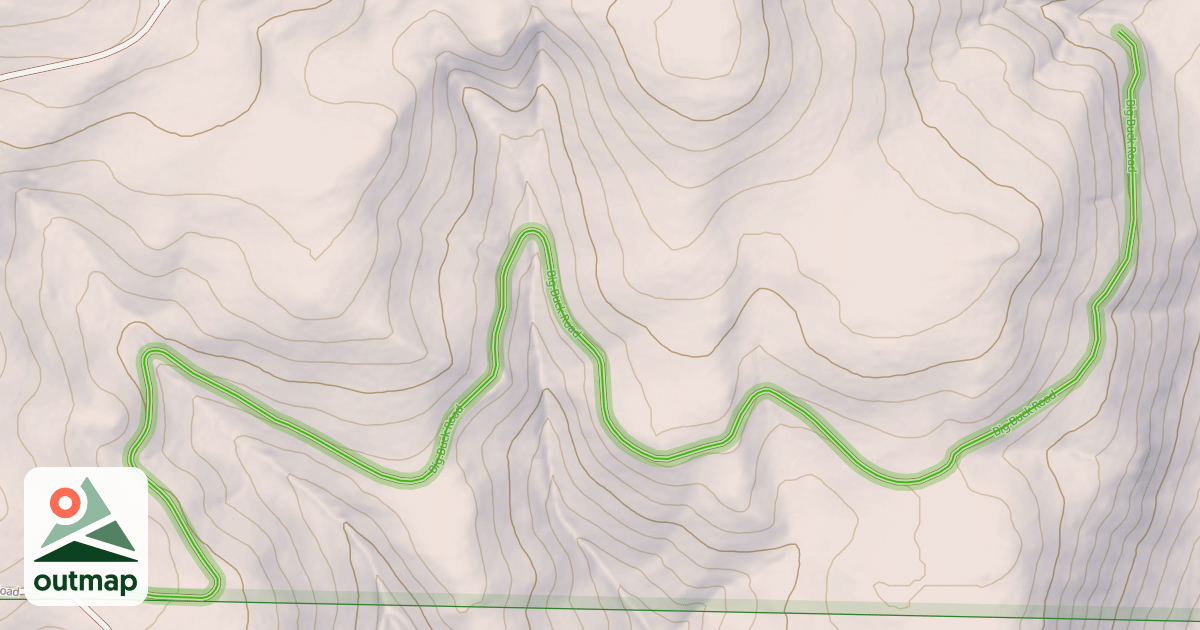 Map of Big Buck Road