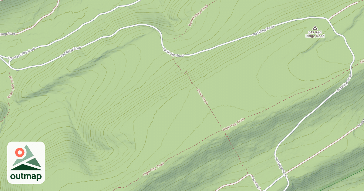 Map of Bald Eagle State Forest Snowmobile Trails