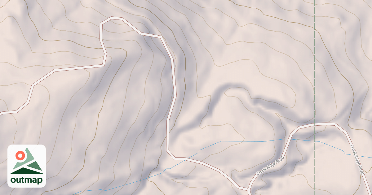 Map of CROOK RIDGE