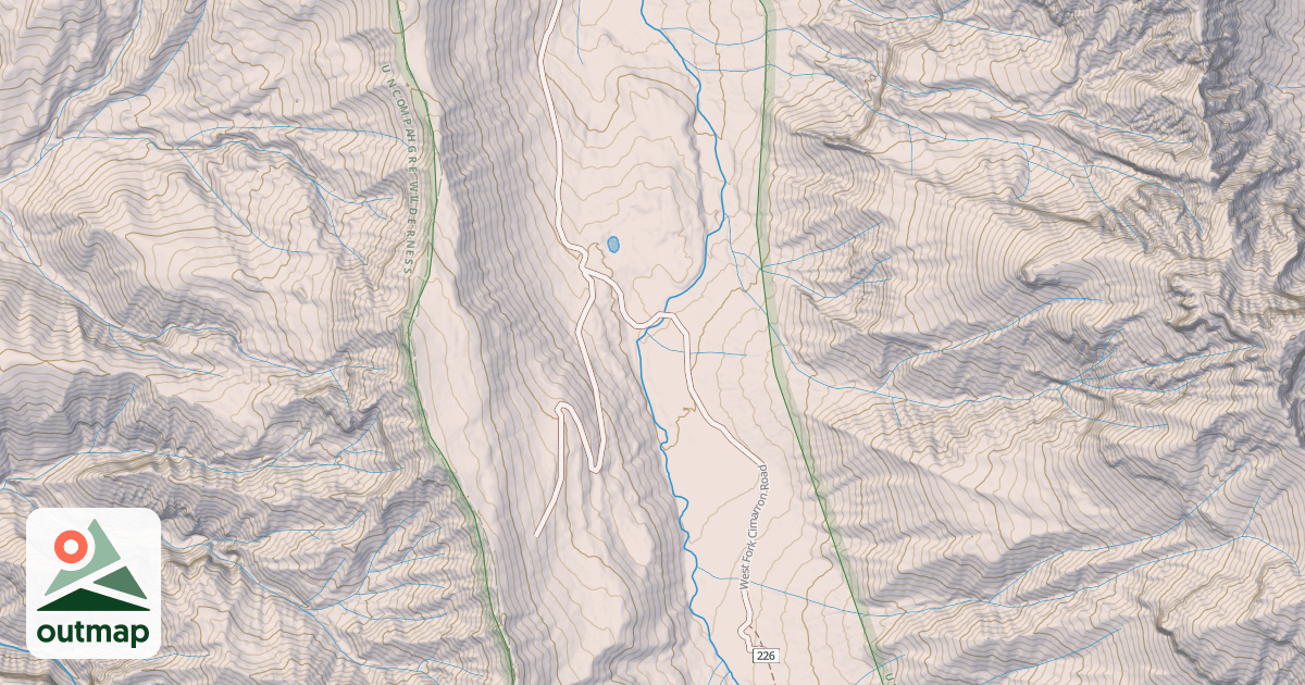 Map of WEST FORK CIMARRON