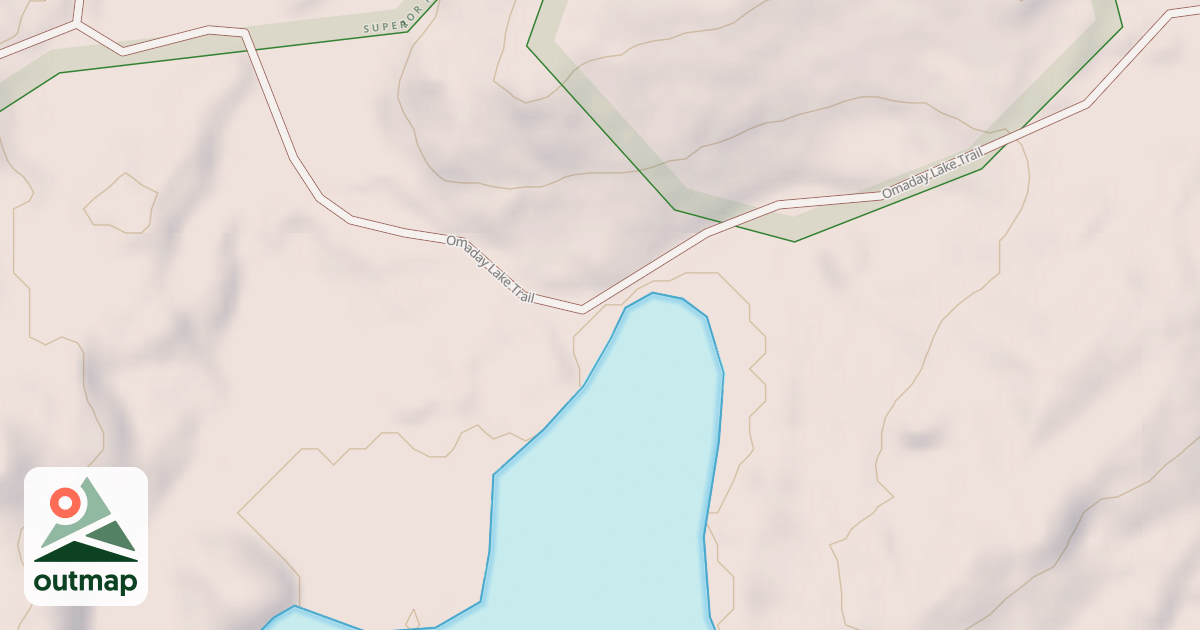 Map of OMADAY LAKE SPUR A
