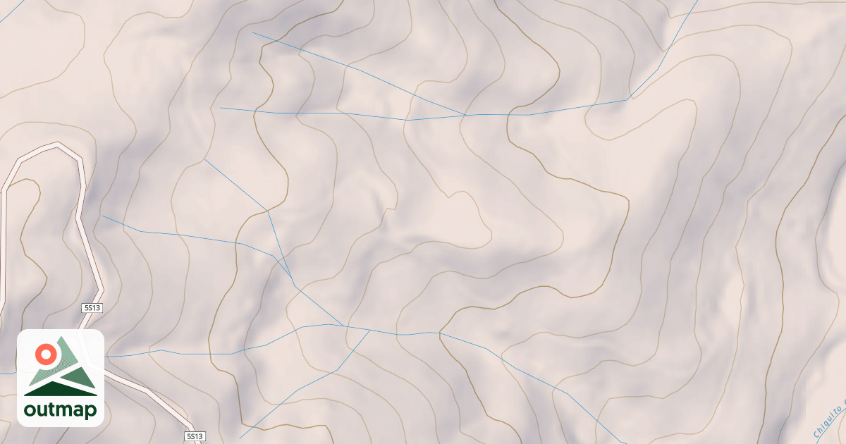 Map of CHIQUITO CYN F SPUR