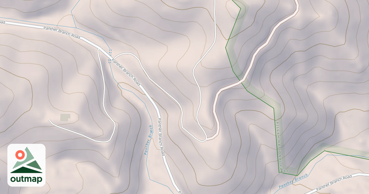 Map of PANTHER BRANCH